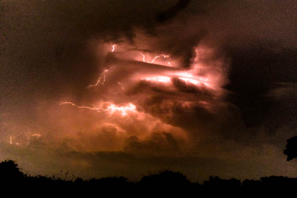 Lightning near Entebbe, Uganda